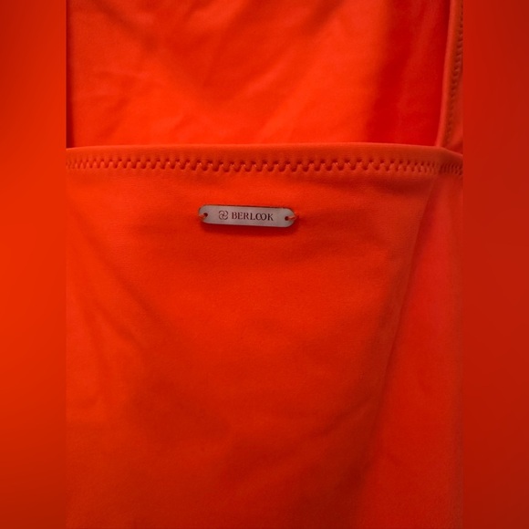 NEW Berlook Bright Orange Swimsuit, Large - Picture 4 of 7
